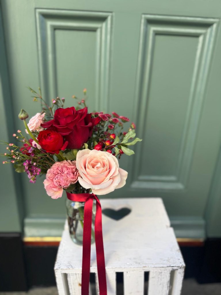 Valentine's Day Flowers Bristol - The LOVE-ly Jar