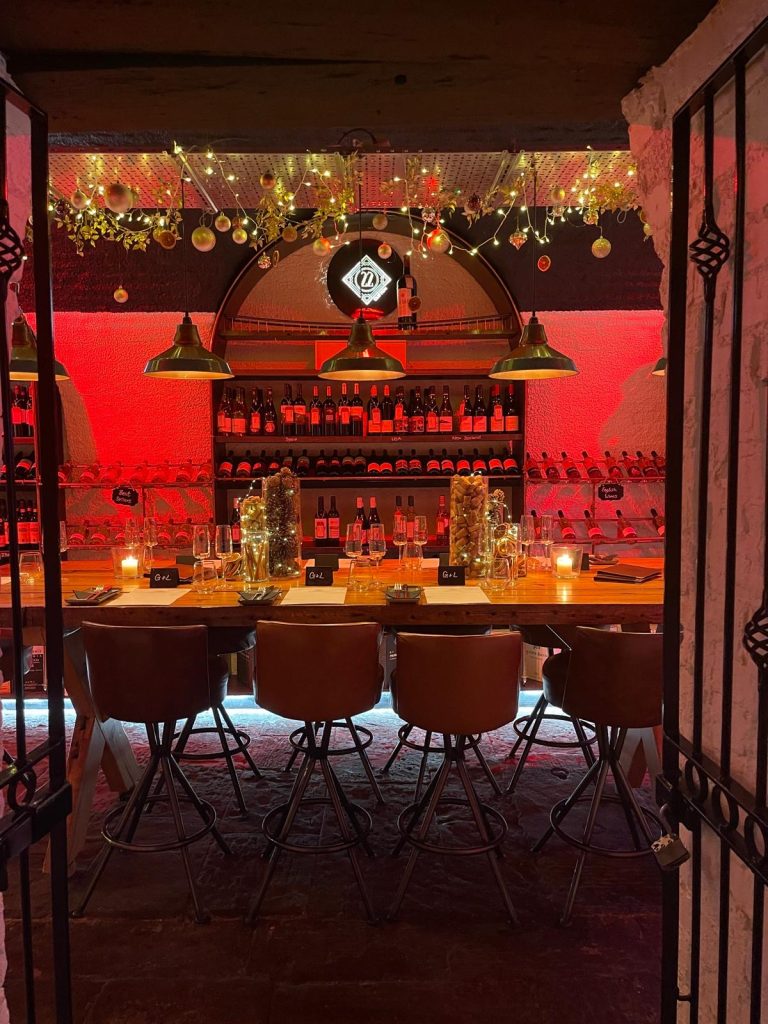 Bar 22 Clifton workshop room prepared for flower arranging classes in Bristol