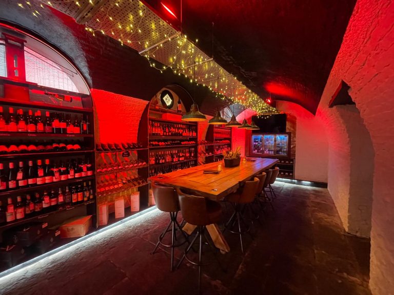 Atmospheric workshop venue at Bar 22 in Clifton Bristol for floristry classes and events