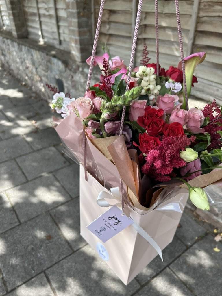 Fresh hand-tied bouquet ready for delivery in Clifton, Bristol