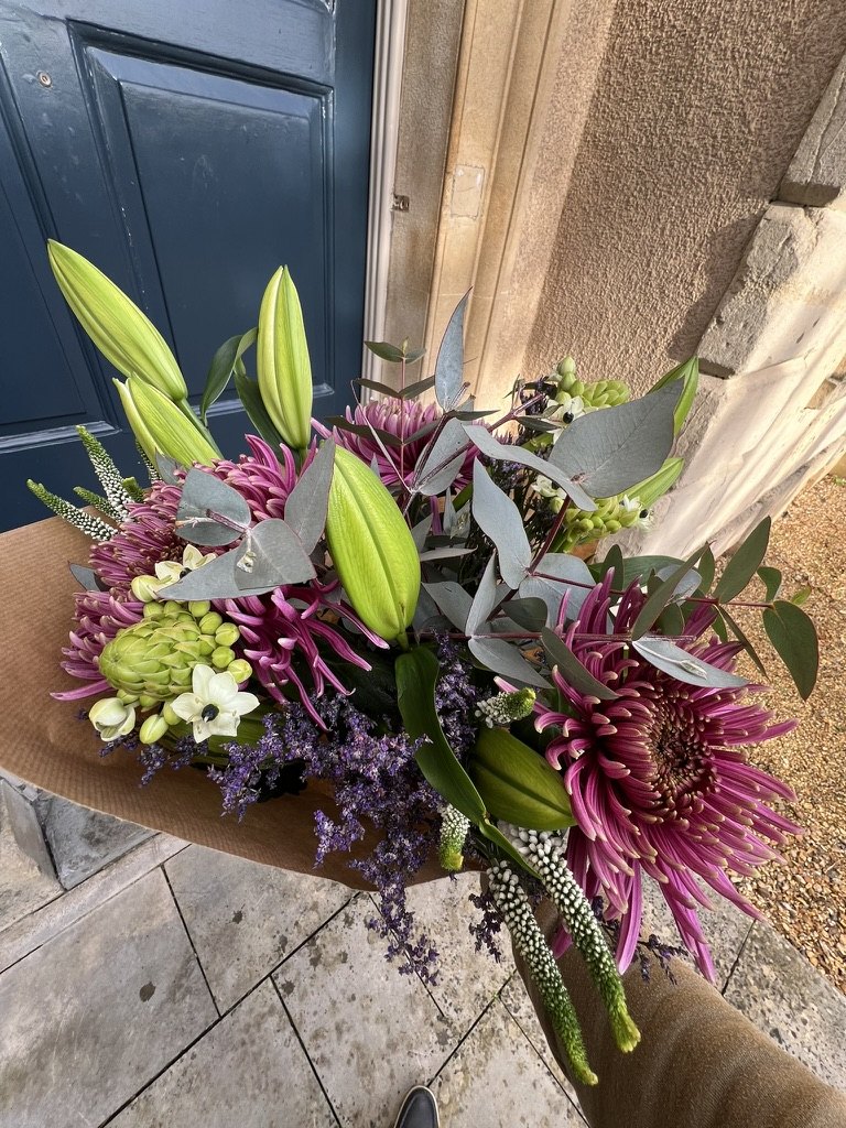 Flowers delivered to the doorstep in Clifton, Bristol