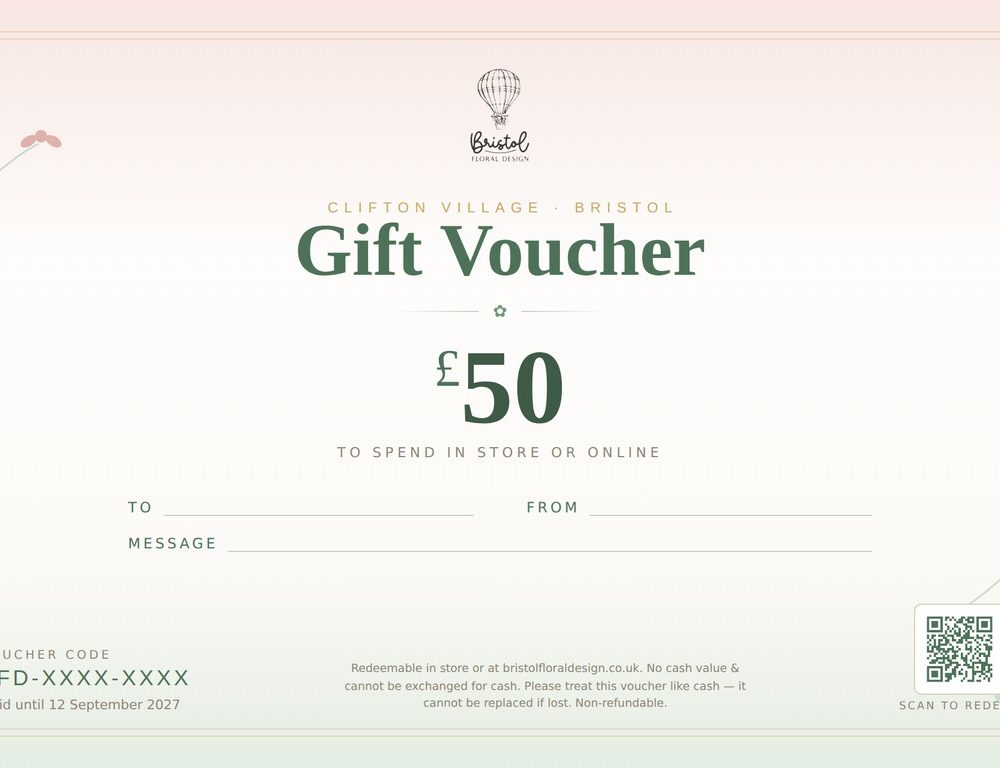 Bristol Floral Design gift voucher