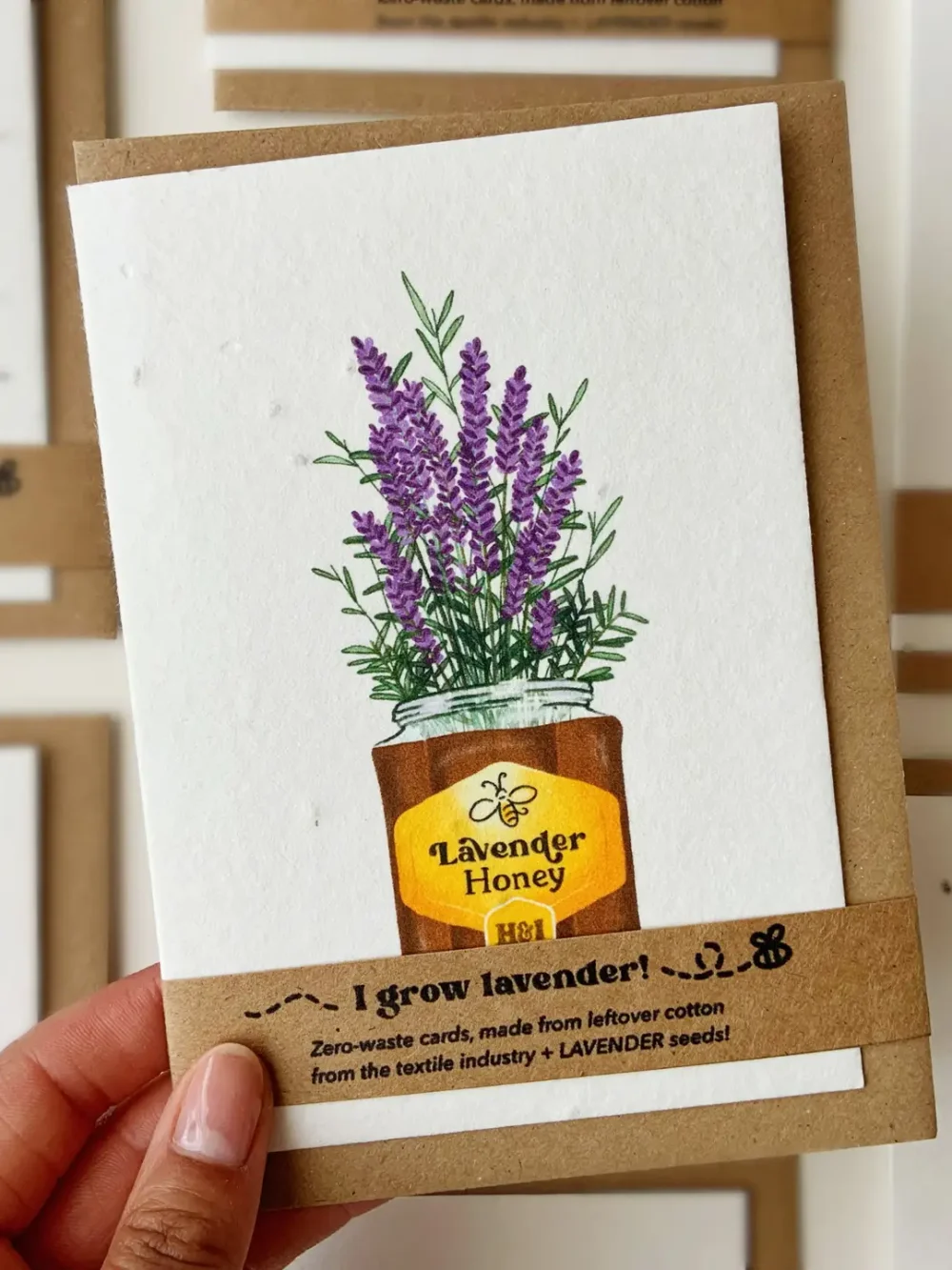 Lavender Honey Seed Card
