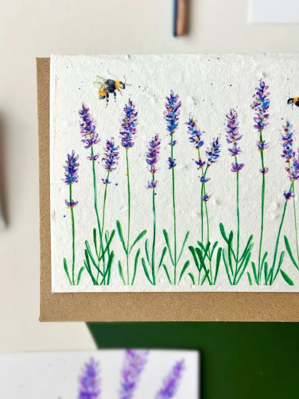 Lavender & Bees Seed Card