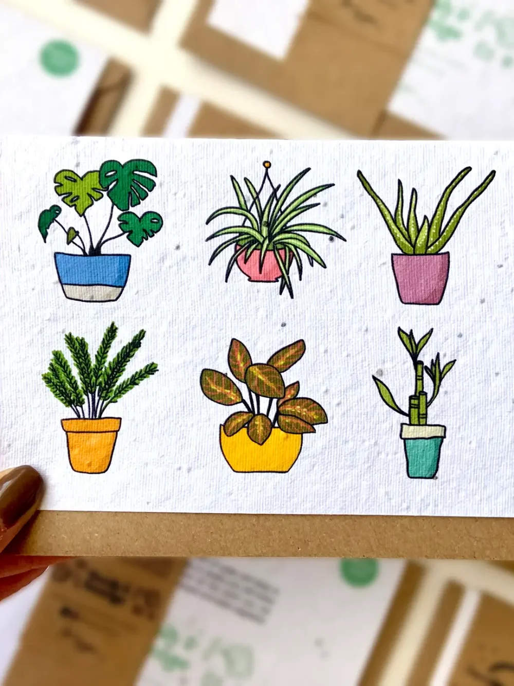 Houseplants Seed Card